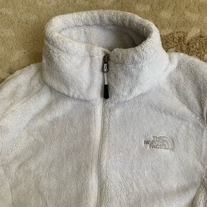 North Face fleece zip up - White